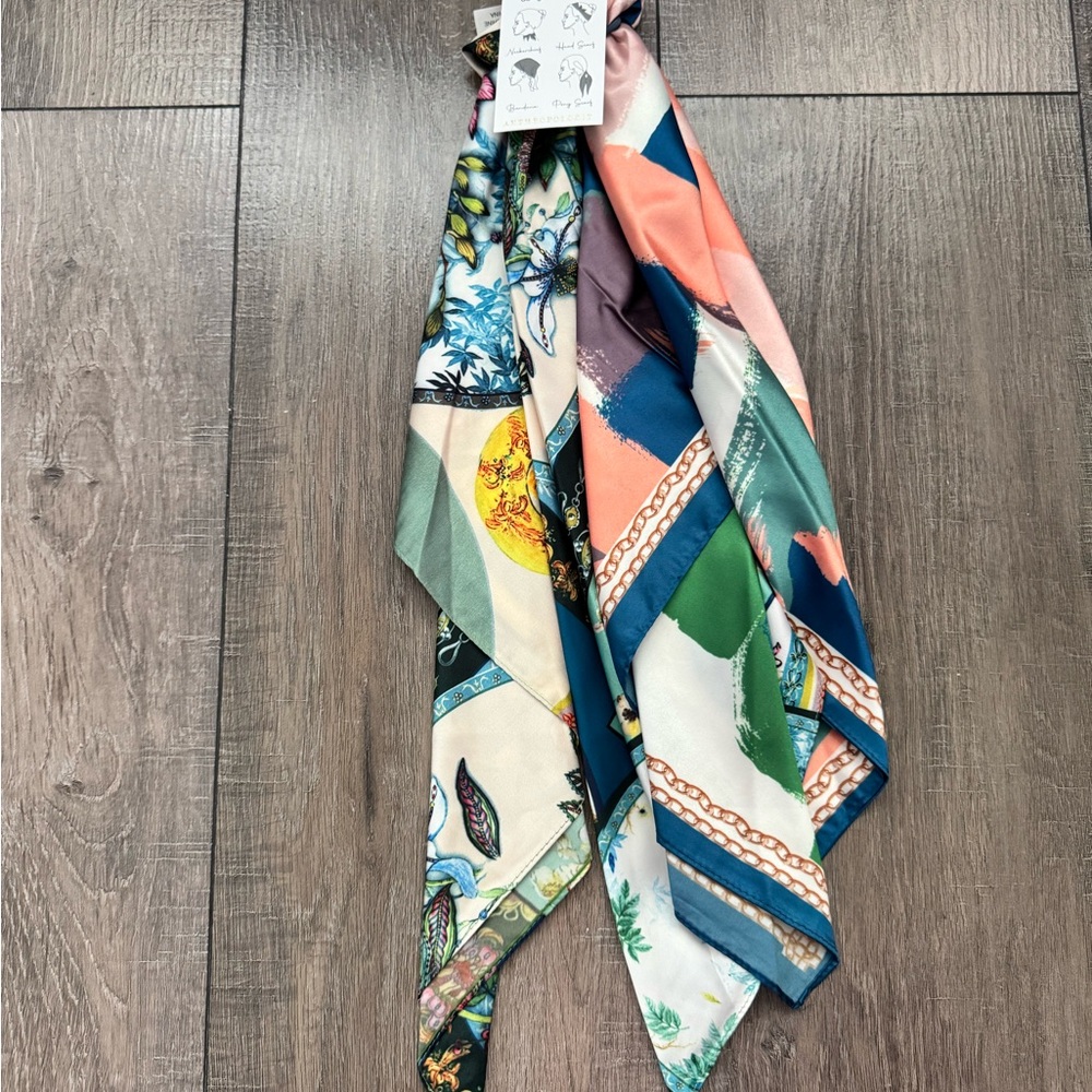 Multicolor Silk Scarf